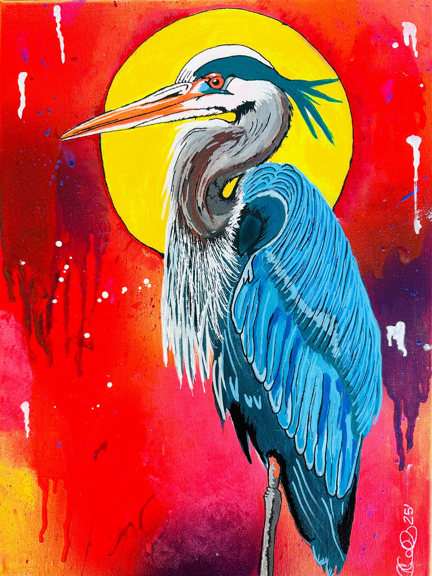 Like A Heron 8x10''