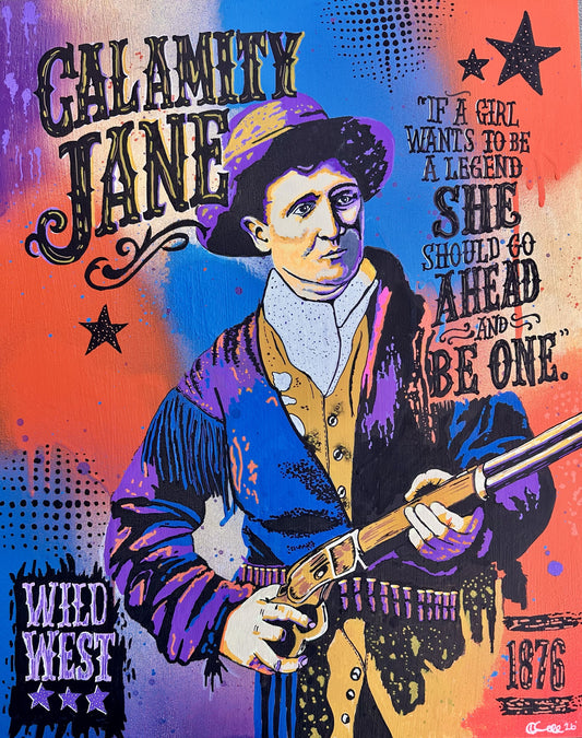Calamity Jane and Her Bull Whacker Original Pair